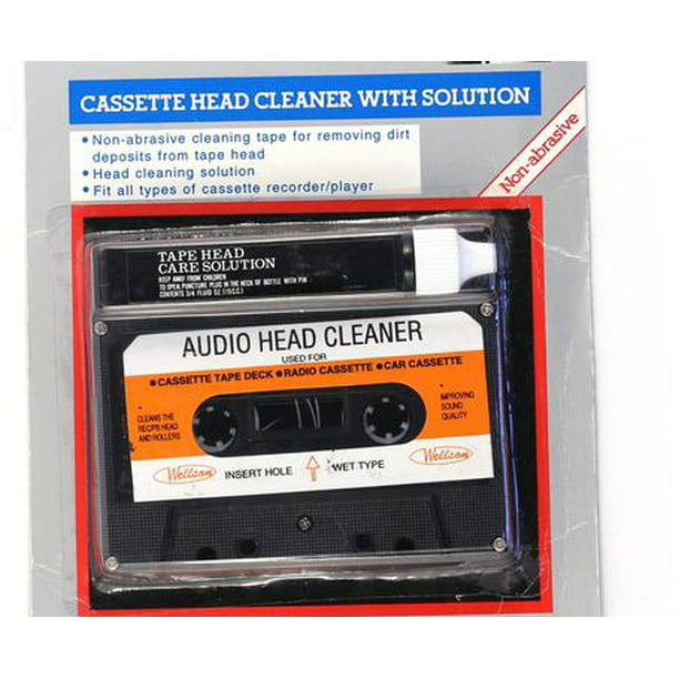 LANCHEN Cassette Head Demagnetizer Cleaner Kit Washing Fluid Used for Audio Deck Players Cassette Tape Player